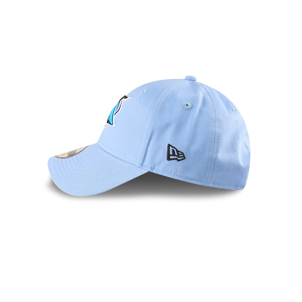 Cronulla-Sutherland Sharks Youth Hat - NRL 2025 Badged Blue OTC 9Forty Kids Strapback Cap - New Era